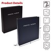 Better Office Products 2-Ring Mini Hard Cover Photo Binder, Holds 36-5x7 Photos W/Clear Heavyweight Pocket Sleeves, 2PK 32111